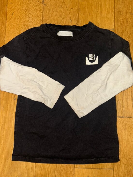 Zara Kids Layered Graphic Long Sleeve - Picture 1 of 2